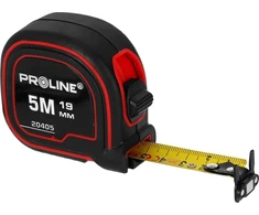 Miara 5 m / 19 mm dvipusė magnetinė nailono matavimo juosta su segtuku.