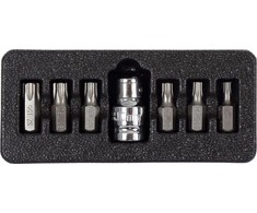 Zestaw Rinkinys „Torx“ apsauginių antgalių rinkinys, t20-t55, 7 dalių, s2 proline