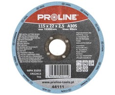 Tarcza Metalinis šlifavimo diskas, t27, 125x6.0x22a24r proline