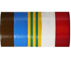 Taśmy Izoliacinės juostos, spalvotos, 0,13 mm x 19 mm x 10 m, 5 vnt., prolinas