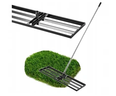PRO Niwelator Rankinis reljefo lygintuvas 90x30cm, metalinis velenas, sulankstomas 167cm