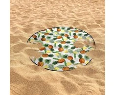 ProBeach Paplūdimio kilimėlis Apvalus 138 cm Lengvas ir sulankstomas
