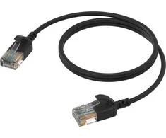 Procab PROCAB CSD560B/3 Plonas tinklo kabelis - CAT6A RJ45 - RJ45 U/UTP, juodos spalvos - 3 m