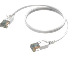 Procab PROCAB CSD560W/2 Slimline tinklo kabelis - CAT6A RJ45 - RJ45 U/UTP balta versija - 2 m