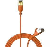 Procab PROCAB CSD570OR/0.5 Slimline tinklo kabelis – CAT7 RJ45 U/FTP Oranžinė versija – 0,5 metro