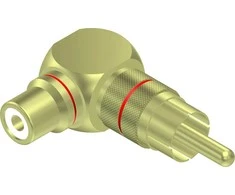 Procab PROCAB VC215 AV adapterio adapteris iš RCA/Cinch kištuko iki RCA/Cinch lizdo - kampinis (90°), pora