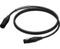 Procab Kabelis XLR kištukas – XLR lizdas – Ultraflex 0,5 m –PRA901/0,5