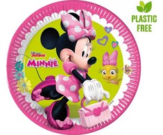 PROCOS Minnie Mouse Happy Helpers popierinės lėkštės, 23 cm, 8 vnt.