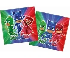 Globos Europe Bv PROCOS PJ Masks gimtadienio servetėlės - 33 cm - 20 vnt. universalus