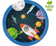 Globos Europe Bv Nežinomas Vienkartinės lėkštės ROCKET, Ø 23 mm, 8 vnt.