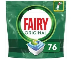 Procter FAIRY originalios „viskas viename“ indaplovės kapsulės, 1 pakuotė – 76 vnt.