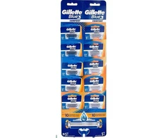 „Procter GILLETTE Mėlyna 3 Plus Comfort“ vyriški skustuvai, 1 pakuotė – 10 vnt.