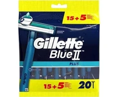 Procter Skustuvas Gillette Mėlyna II Plus vyrams 1 pakuotė - 20 vnt. (1527266)