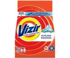Procter VIZIR Alpiškas Gaivumas Skalbimo milteliai baltiems audiniams (35 skalbimai) 1,1kg