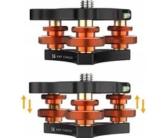 K&amp;F Profesionali srieginė vaizdo galvutė 15kg K&amp;F LP-48 Aliuminis 2x Gulsčiukas / KF31.104