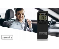 Profesionalus elektrocheminis alkotesteris Zenwire ALKOMAT 5x USTNIKI LCD Zenwire F4