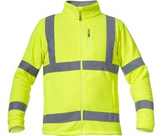 Profix Bluza, Geltonas įspėjamasis flisinis džemperis, "3xl", ce, Lahti