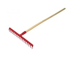 Profix Grabie 12 dantų kniedėmis pritvirtintas sodo grėblys su 110 cm rankena
