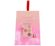 Set Profusion Cosmetics: Nudes Eyeshadow Palette 6 Shades, 9 g + Strawberry Hydrating Lūpų balzamas, 12 ml + Strawberry Lip Scrub, 15 g