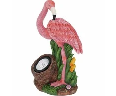 ProGarden Spotlight Sodo figūrėlė flamingas su prožektoriumi, 24 x 24 x 10,5 cm