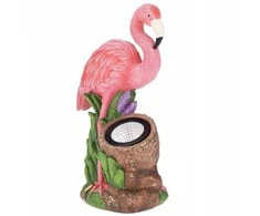 ProGarden Spotlight Sodo figūrėlė flamingas su prožektoriumi, 24 x 24 x 10,5 cm