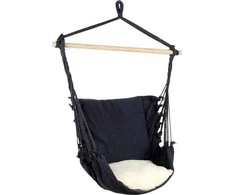 ProGarden Sėdimas hamakas grafitas su pagalvėle