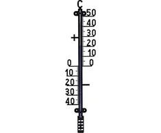 ProGarden Lauko termometras Juodas 41 cm