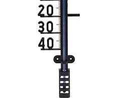 ProGarden Lauko termometras Juodas 41 cm