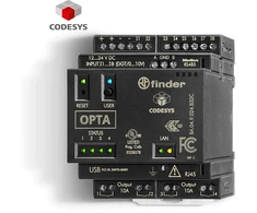 Programuojama loginė relė Finder CODESYS ADVANCED 12...24V DC RJ45 arba MODBUS TCP/IP, MODBUS RS485 8A.04.9.024.832C