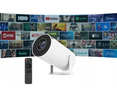 Projektorius Heelly Projektorius RZUTNIK ANDROID TV WIFI FULL HD PRZENOŚNY SMART Garsiakalbis SUKAMASIS