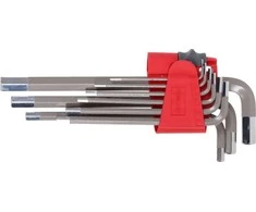 Proline Šešiakampių raktų komplektas, ilgas, 9 vnt.1,5-10mm, S2, prolinas