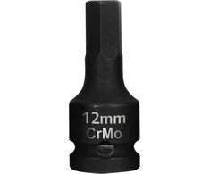 Bitonasadka Smūginė galvutė su antgaliu 1/2" šešiakampė, 12 mm, ilgis 78 mm, proline