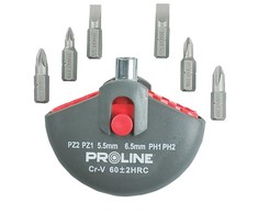 Zestaw Rinkinys „Proline“ 7 dalių magnetinių antgalių laikiklių rinkinys