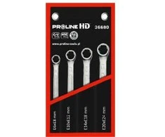 Klucze Torx žiediniai raktai, 4 vnt. rinkinys, E6-E24, proline "hd"