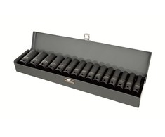 Zestaw Rinkinys 11 smūginių galvučių rinkinys, ilgos, Cr-Mo, 1/2", 10-24 mm, Proline