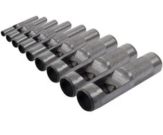 Zestaw Rinkinys Odinių skylamušių rinkinys, 9 dalys, 2,5–10,0 mm HRC proline