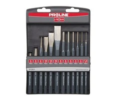Zestaw Kaltų, išmušėjų, žymeklių rinkinys 12 vnt. Proline