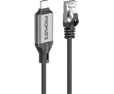 „Promate CLink-RJ45“ laidas USB-C į Ethernet 10/100/1000Mbps / 5m