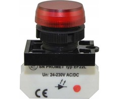 Promet Lampka NEF22 raudona W0-LD-NEF22TLD C