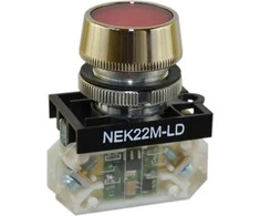 Promet Signalinė lemputė 22mm 24 - 230V AC / DC IP65 raudona (W0-LDU1-NEK22MLD C)