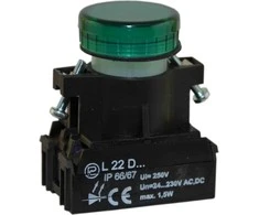 Promet Signalinė lemputė 22mm žalia 24 - 230V AC / DC (W0-LDU1-L22D Z)