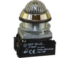 Promet Signalinė lemputė 30mm 24 - 230V AC / DC IP56 raudonai žalia (W0-LDU1-NED30LDS CZ)