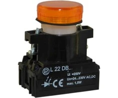 Promet lempa L22D 24V-230V geltona (W0-LDU1-L22D G)