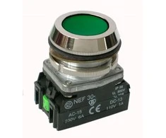 Promet NEF30 saugos mygtukas 30mm žalias - W0-NEE30-K XY Z
