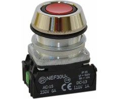 Promet Valdymo mygtukas 30mm Raudona su 2Z grįžimo (W0-NEF30- UK 2X C)