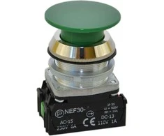Promet Valdymo mygtukas 30mm žalias su grįžtamasis 1Z 1R (W0-NEE30-D XY Z)