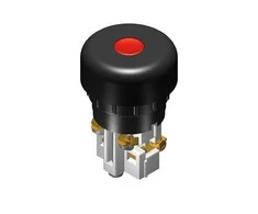 Promet Valdymo mygtukas 38mm raudonas 1Z 1R su grįžimu - W0-N1-1UP C