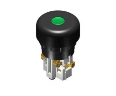 Promet Valdymo mygtukas 38mm žalias su grįžimu - W0-N1-1UP Z