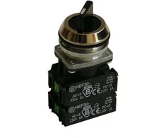 Promet Galinės padėties valdymo mygtukas 30mm juodas 2Z / 2R (W0-NEE30-TPE 2X2Y S)