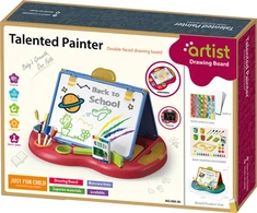 „ProNice“ DVIŠALĖS MOKOJAMOJO PIEŠIMO STOLO ŽAIDIMŲ RINKINYS LITTLE ARTIST